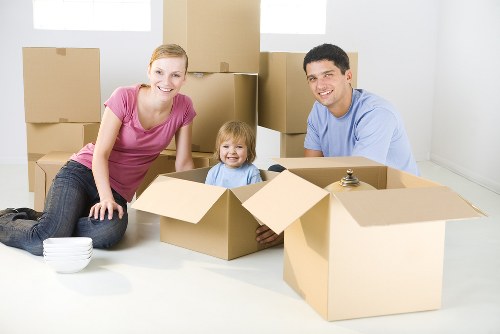 Removal team loading household items for a Belgravia move