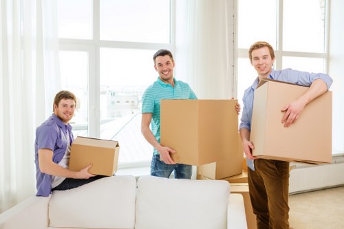 Packing and labeling supplies for flat removals in Belgravia