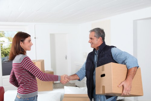 Local removals team transporting furniture near Belgravia’s residential streets