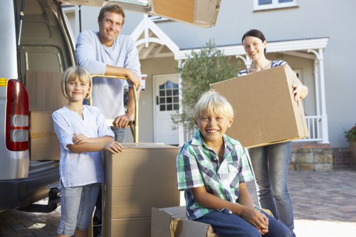 Careful removal of bulky furniture from a central London property