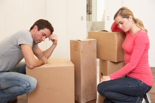 Secure handling of business items during a Belgravia move