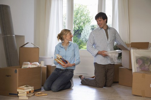 Removal team assessing a property move before work begins