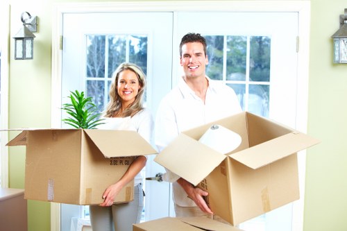 Belgravia movers completing a safety check before loading